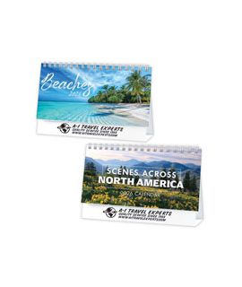 Beaches or Scenes Across North America Desktop Calendars