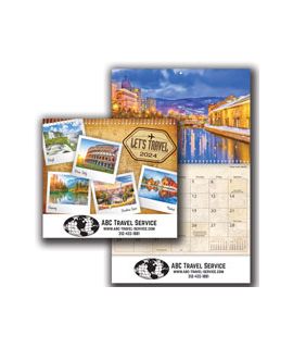 LET'S TRAVEL Spiral Wall Calendars