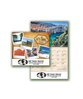 LET'S TRAVEL Spiral Wall Calendars